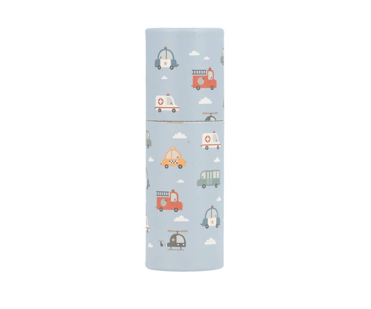 Färgpennor i rör – City Cars (12-pack)