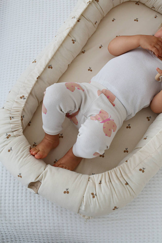 Babyly babynest midi i citronmönster