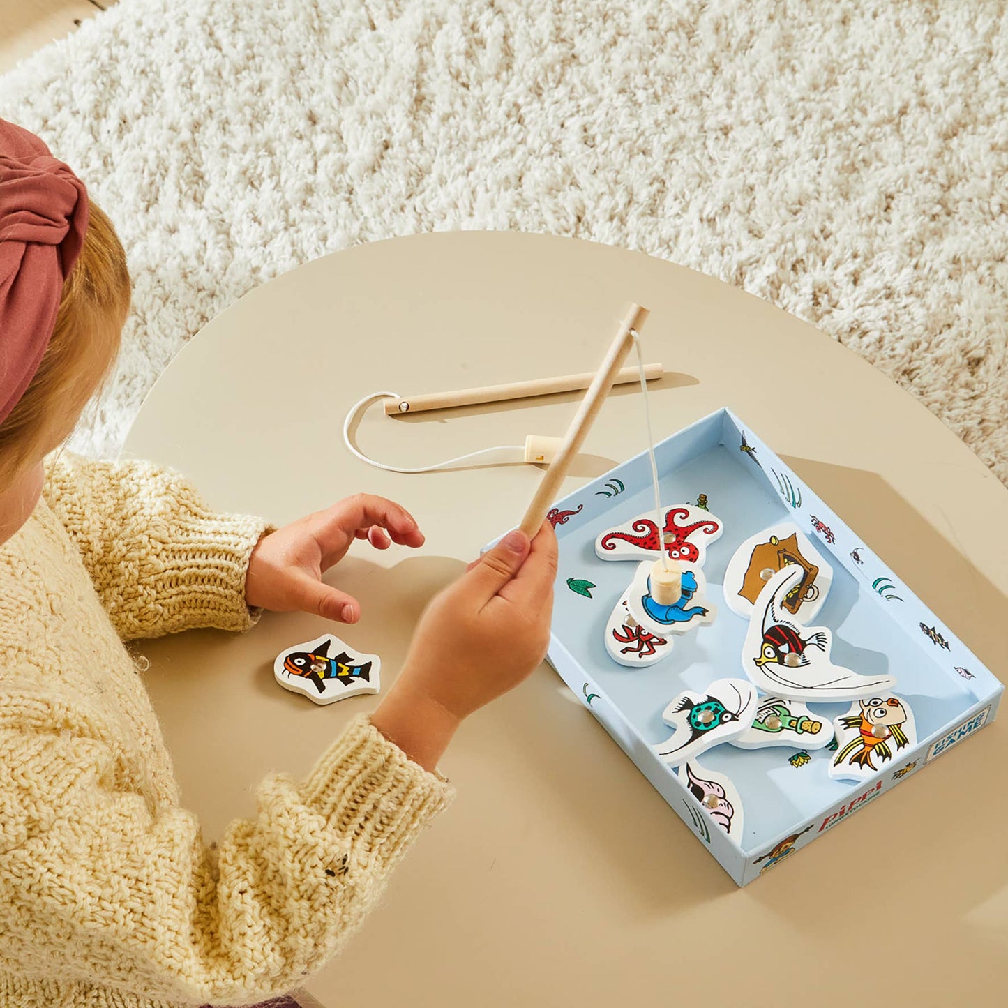 Magnetiskt Fiskespel för Barn – Pippi Långstrump