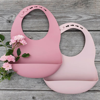 Silikonhaklappar 2-pack rosa