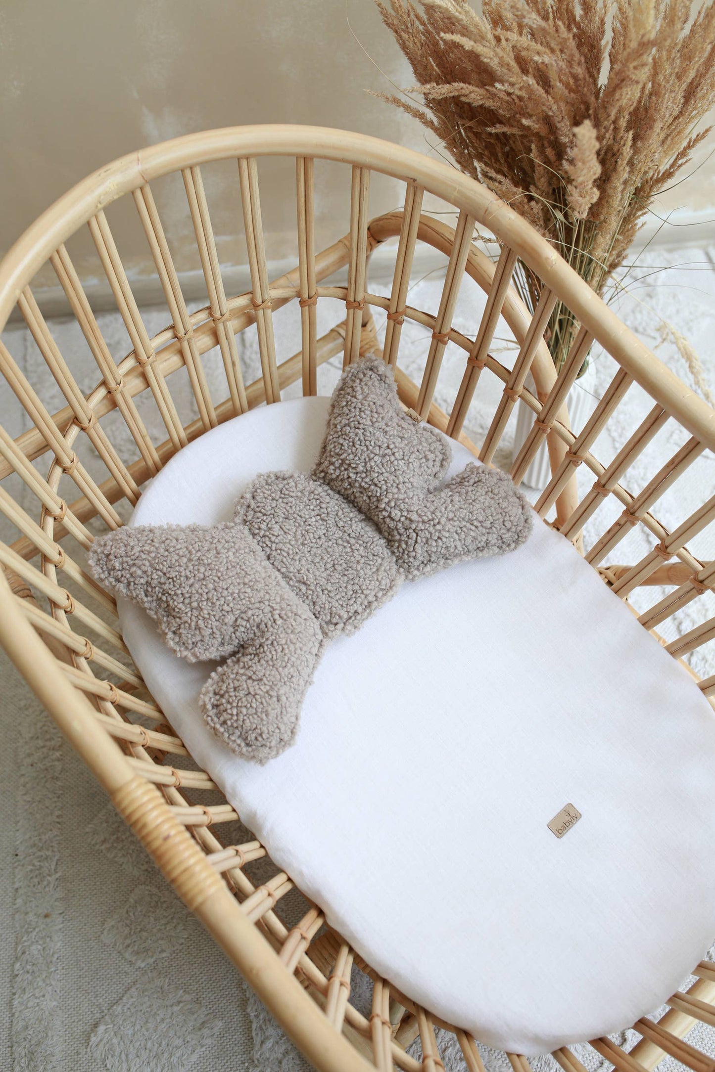 Babyly huvudstöds-kudde för baby – Taupe