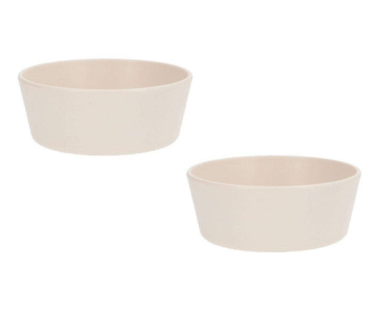 2 skålar - cremefärg