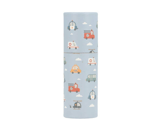 Färgpennor i rör – City Cars (12-pack)