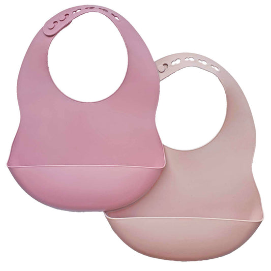 Silikonhaklappar 2-pack rosa