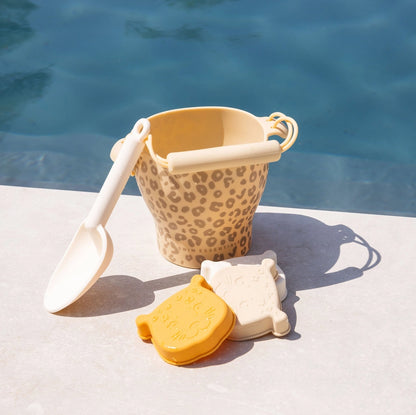 Strandleksaker beige leopard